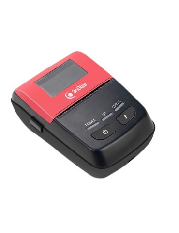 Impresora Portátil de Recibos de 58mm (2″) (PPT205BT) - Térmica - 203dpi - 1D - 2D - USB - Bluetooth - Negra/Rojo